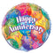 Colourful Happy Anniversary 45.7cm (18”) Foil Balloon